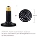 Wuhostam 100W 2 Pack Infrared Ceramic Heat Lamp,Black Reptile Emitter Bulb for Pet Coop Heater Chicken Lizard Turtle Brooder Aquarium Snake No Harm No Light