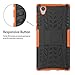 Sony Xperia L1 Case,Mama Mouth Shockproof Heavy Duty Combo Hybrid Rugged Dual Layer Grip Cover with Kickstand for Sony Xperia L1 (with 4 in 1 Packaged),Orange