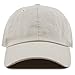 The Hat Depot Baseball Dad Hat Women Men Blank Washed Low Profile Cotton and Denim UPF 50+ Running Golf Cap Hat(Beige)