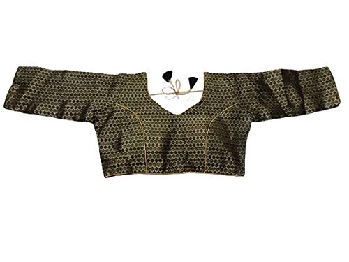 Women's Jacquard Readymade Blouse For Saree And Lehenga