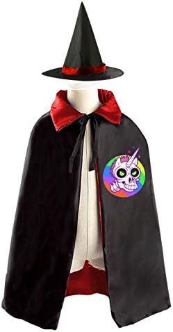 RODONOHalloween Skull CoolChildren CosplayCostume Wizard Witch Cloak