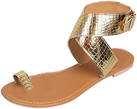 Nevera Women's Shoes Criss Cross Strappy Gladiator Flat Flip Flops Ladies Beach Sandals