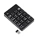 Elftear 18 Keys 2.4G Wireless USB Numeric Keypad for MacLaptop Tablet Desktop PC Computer Compatible with Windows and OS System