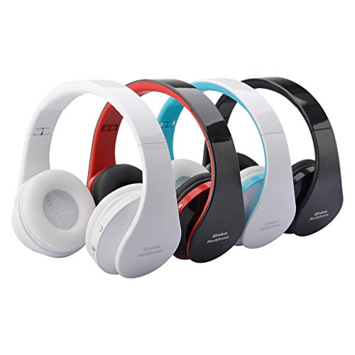 YJYdada Kubite Collapsible with MIC Foldable DJ Headphones 3.5mm Wired Game Earphones (Blue)