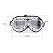 Vintage Motorcycle Goggles, Anti-UV Adjustable Motorcycle Glasses Motocross Pilot Scooter Goggles Harley for Kids, Men and Women