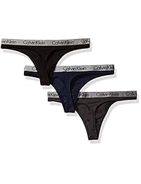 Calvin Klein - Pantalón de algodón con logotipo radiante para mujer (3 unidades)