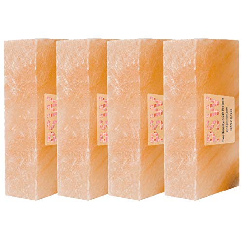 Wellness Pack Pro - 100% Pure Himalayan Pink Salt Bricks Size 8"x 4"x 2" Himalayan Pink Salt Tiles Crystal Salt Slab for Home Improvement and Decor (Pack of 10) - Image 5