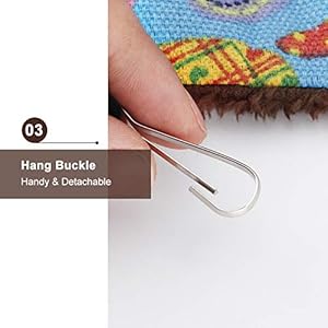 Amaca per Topi Criceti,Amaca da Gabbia per Piccoli Animali,Amache Furetti Letto Morbido per Conigli Pappagalli,Coperta…