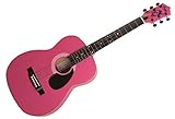 Kay Guitar K337P Concert Size 39" Steel String Guitar, Pink