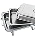ZENY Pack of 2 Chafing Dish Buffet Set, 8 Quart Stainless Steel Buffet Servers and Warmers for Party Catering, Complete Chafer Set with Water Pan, Chafing Fuel Holder