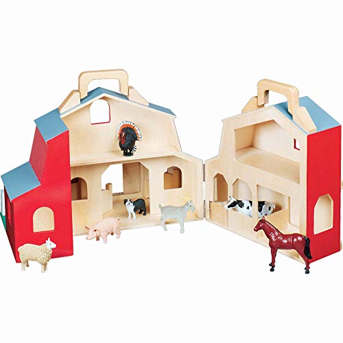 Melissa Doug Fold Go Barn With 7 Animal Play Figures Kauf
