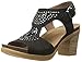 Dansko Women's Deandra Heeled Sandal, Black Nubuck, 38 EU/7.5-8 M US