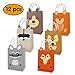 Mity rain Woodland Animal Party Favor Bags/Forest Creatures Candy Gift Treat Goody Bags Kraft Paper Bags with Handles Centerpiece Decorations for Kids Forest Friends Themed Birthday Baby Shower Party