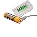 Fenix ARB-L18-3500U 3500mAh direct USB rechargeable 18650 Li-ion (built-in charging circuit) battery with Edisonbright BBX3 battery case