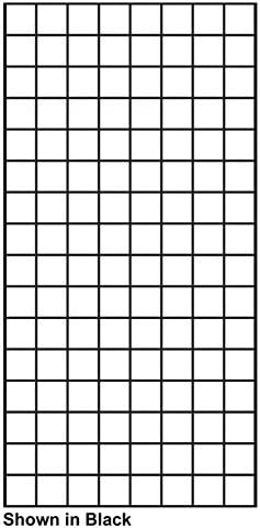 Count of 4 Retail Black Finish Double Wire-Grid Panel 24" X 72"