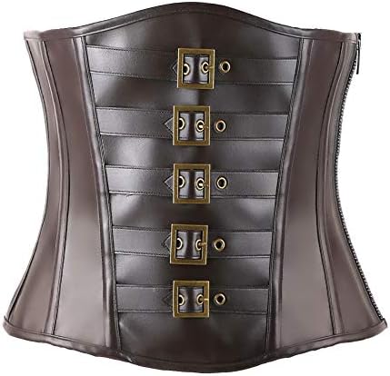 Corsets for Women Bustier Top Like Underbust Waist Trainer Leather Design for Use Fashion Vintage Cincher