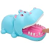 Practical Jokes Hippo Dentist Biting Finger Fun Games Funnier (Blue & Big Size)