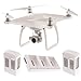 DJI Phantom 4 Quadcopter w/ 4K HD Camera & Gimbal + 2 Extra Batteries (Total: 3 Batteries)