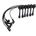 Evan-Fischer Spark Plug Wire Compatible with Mitsubishi Montero 97-02 / Montero Sport 97-07 Set 6 Leads 5mm Long