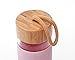 Tronco 20oz Glass Water Bottle with Silicone Protective Sleeve and Bamboo Lid - BPA Free