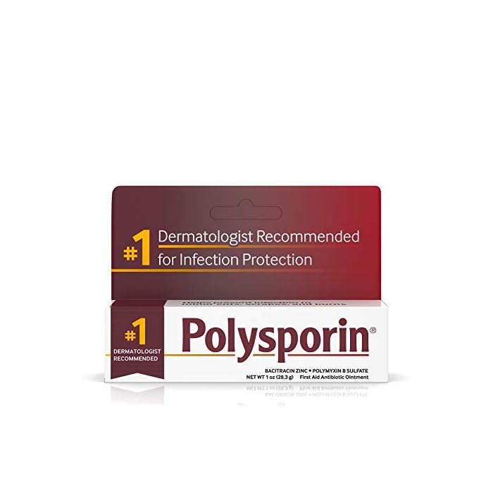 Polysporin First Aid Antibiotic Ointment Without Neomycin, Travel Size, 1 Oz Tube