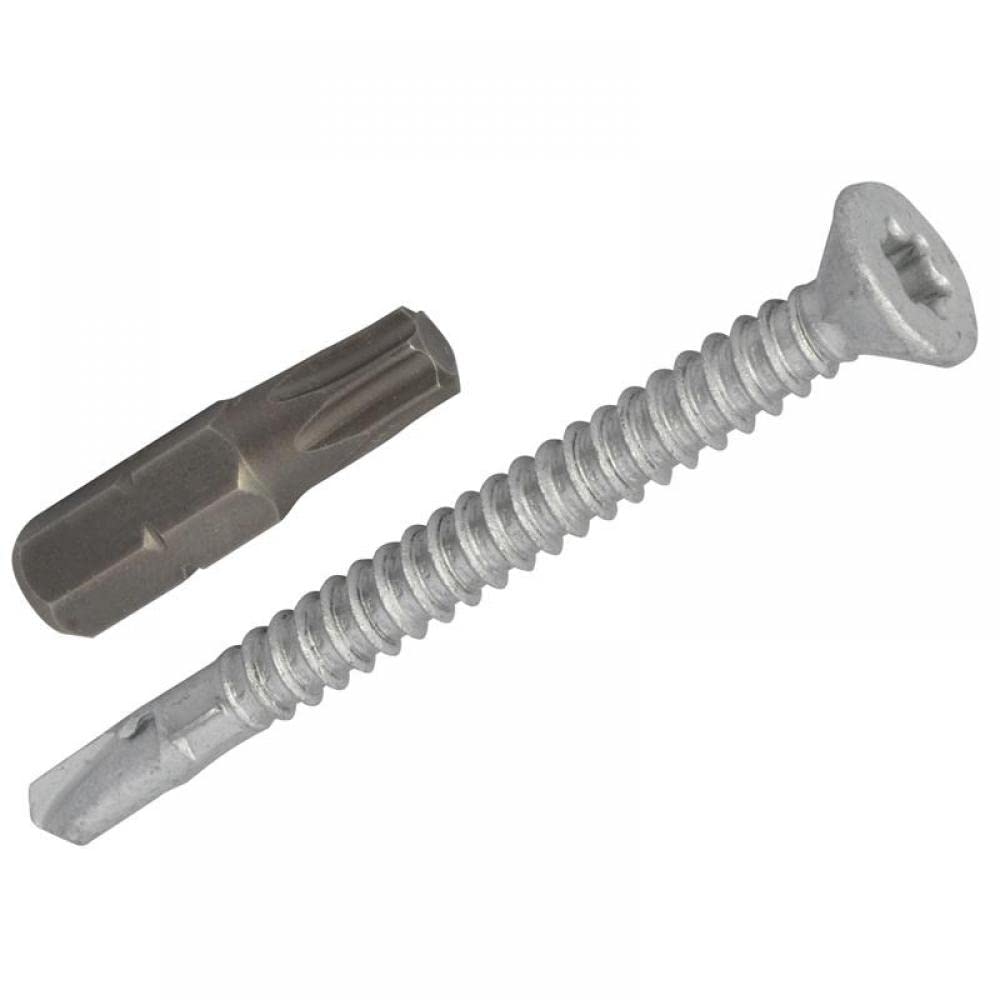 TechFast Light Duty Timber to Steel Roofing Screws | 5.5 x 60mm | Elementech | Bag 100