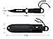 Scuba Diving Knife for Spearfishing, Snorkeling, Hunting, Rescue and Water Sports - Black Tactical Stainless Steel Survival Knife with Leg Straps Sheath, Razor Sharp - Lightweight Diving Equipment