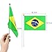 VAMEI Stick Flags Hand Held Mini Flag On Stick Round Top 32 Countries for Party Decorations Supplies 2018 World Cup