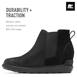 Sorel Evie™ II Chelsea Black/Sea Salt 12 B