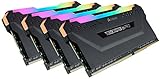 Corsair CMW64GX4M4C3200C16 Vengeance RGB PRO 64GB (4x16GB) DDR4 3200 (PC4-25600) C16 Desktop Memory Black