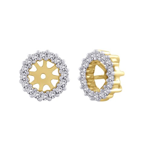 Diamond Earring Jackets in 14K Yellow Gold (1/3 cttw)