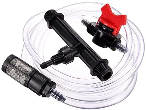 Suinga Fertilizer Injector 25Ø 3/4" Maximum Flow 9-92 l/h Male Thread 3/4" Black/White Plastic Injector with Dosing Key