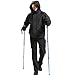 FREE SOLDIER Men's Outdoor Softshell Fleece Lined Cargo Pants Snow Ski Hiking Pants with Belt