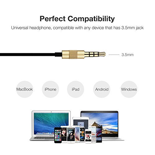 Earbuds,GGMM Nightingale Earphones Deep Heavy Bass in-Ear Ear Buds oise-Isolating Headphone w/Microphone & Full Metal Housing Dynamic Dual Drivers (Gold) - Thumbnail 5