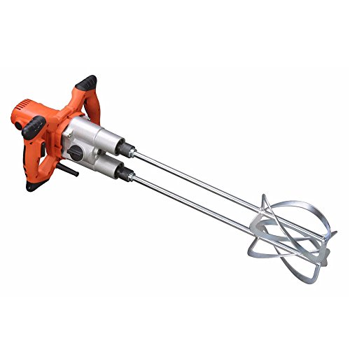 Hand Held Power Concrete Mixers 1800W Portable Electric Mortar Plaster Mixer Tool Double Shaft, US STOCK - Thumbnail 3