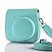 Fujifilm Mini 9/8/8+ Camera Bag,HelloHelio Classic Vintage PU Leather Camera Compact Case for Fujifilm Mini 9/8 /8+Instant Film Camera (Mint)