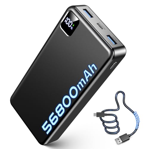 Portable Charger Power Bank, 56800mAh Battery Pack, 22.5W Fast Charging Portable Phone...