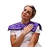 Nature Creation Reusable Microwave Heat Pad - Microwave Heating Pad for Neck, Shoulders & Upper Back, Cold Compress & Hot Pack, Heat Pack Warming Pad, Microwavable Heating Pads, Purple Flowers 1 Pack