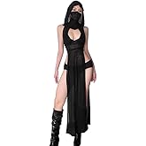 SINROYEE Women High Slit Long Dress Sexy Sleeveless Cocktail Dress Sexy Cutout Bodycon Party Club Cami Dresses