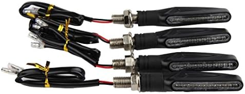 USSay ETohio Car LED 4PCS Motorcycle 12 LED Turn Signal Indicator Blinkers Light Amber