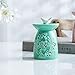 WANYA Ceramic Tea Light Holder Wax Melter, Essential Oil Diffuser Candle Holder, Candle Warmer Bathroom Decor Gift,Green