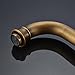 Rozin Single Hole Deck Mounted Bathroom Countertop Faucet One Handle Vessel Sink Mixing Tap Antique Brass