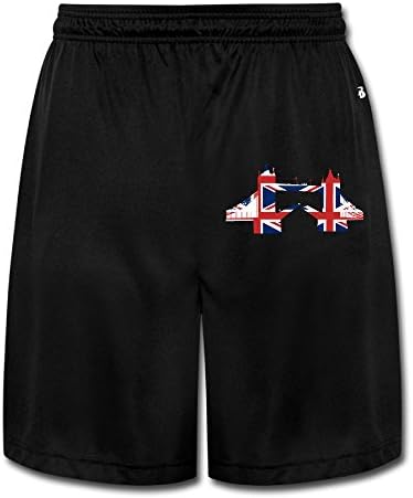 Jogging Pants UK Flag London Bridge Men Short Skinny Sweatpants
