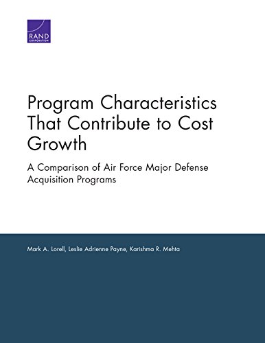 Program Characteristics That Contribute to Cost Growth: A Comparison of Air Force Major Defense Acquisition Programs
