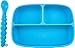 OBB 3-Section Silicone Baby Plate with Suction Cup Base (Blue)