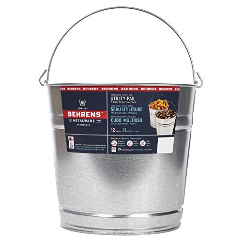 Behrens 1212GS 12-Quart Galvanized Steel Pail