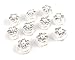 Crystal Rhinestone Pearl Flower Hair Pins Twister Coil Spiral for Weddings, Proms and Special Events (Set of 10)