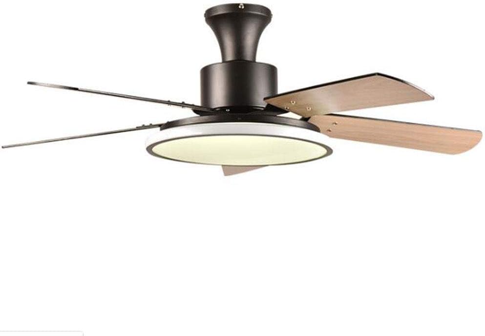 36 Inch Remote Control Ceiling Fan Light Ultra Thin Wood Blade Led