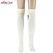 Women girls thigh high socks winter over knee leg warmer - Knit Crochet Socks