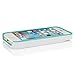 Incipio IPH-847 Stashback for iPhone 5-1 Pack - Retail Packaging - White/Turqoise